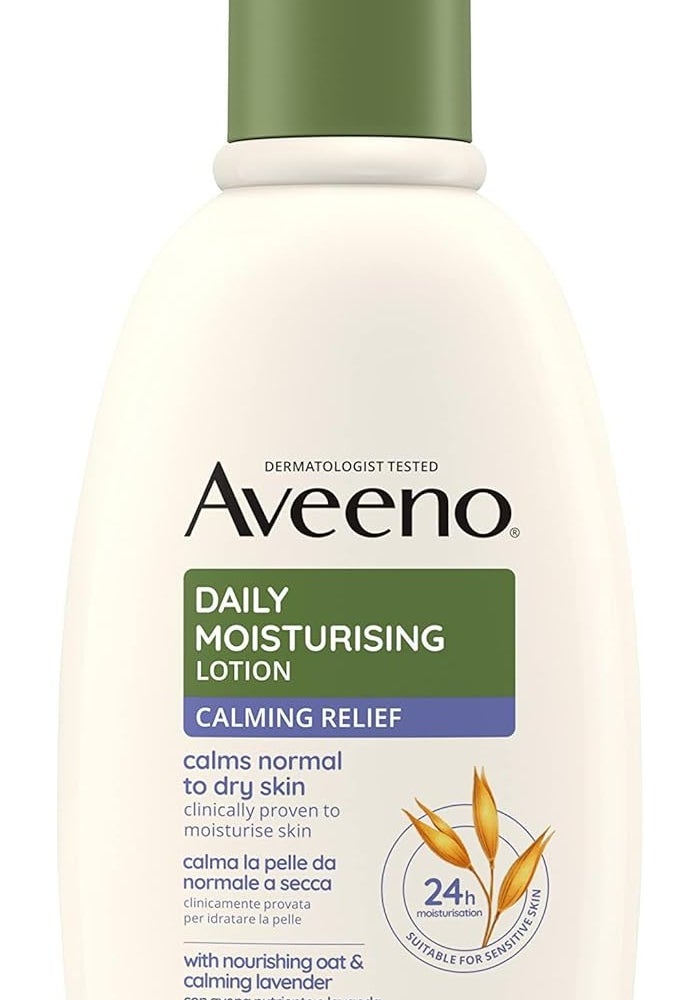 Aveeno Daily Moisturising Lotion Calming Relief 300ml - Soothing Body Lotion with Oat and Lavender - Image 2